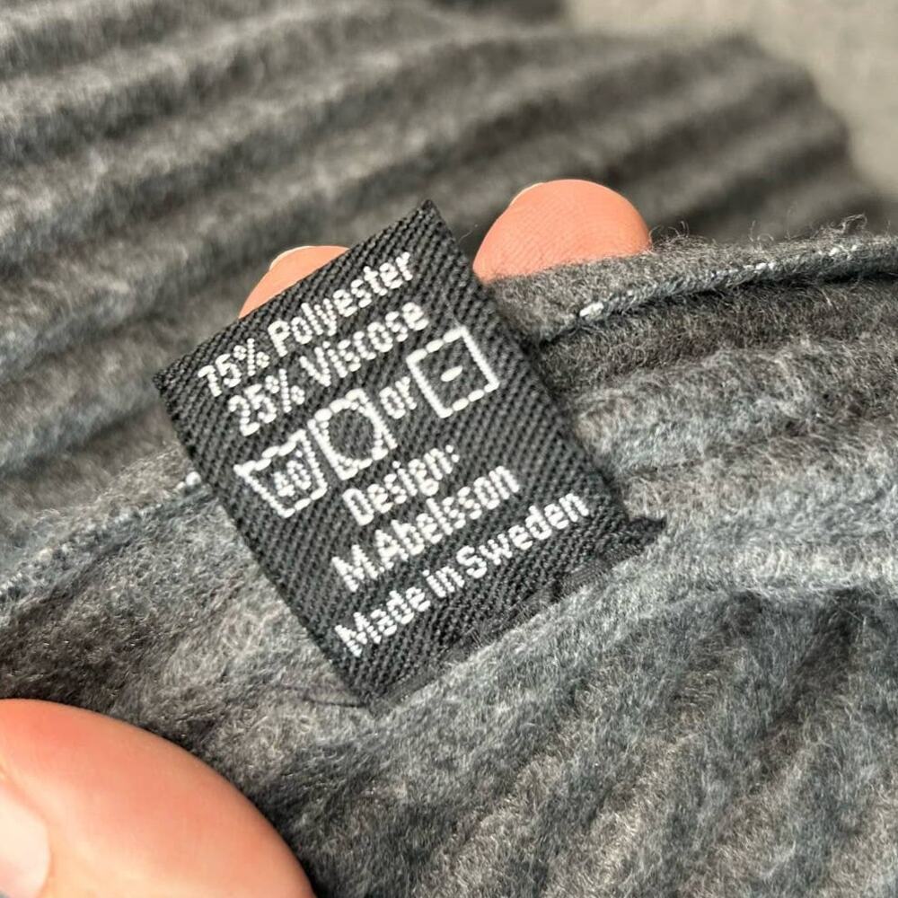 DESIGN HOUSE STOCKHOLM Gray Poncho Ablesson Pleece Sweater Minimalist Capsule - Picture 6 of 8